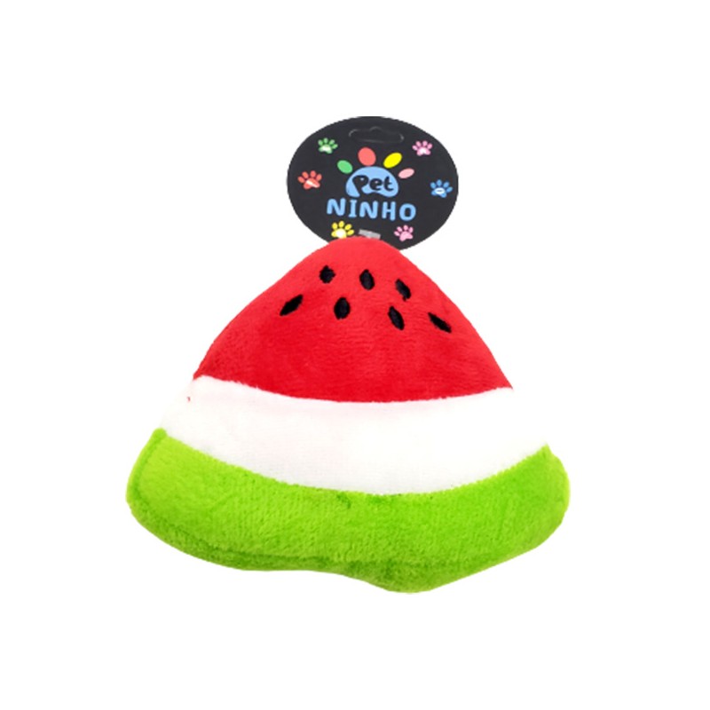 Pelúcia melancia P cães e gatos brinquedo atacado pet shop - Image 2