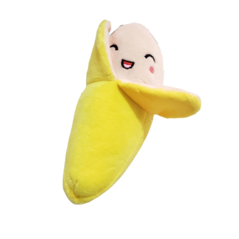 Pelúcia banana P cães e gatos brinquedo atacado pet shop - Image 2