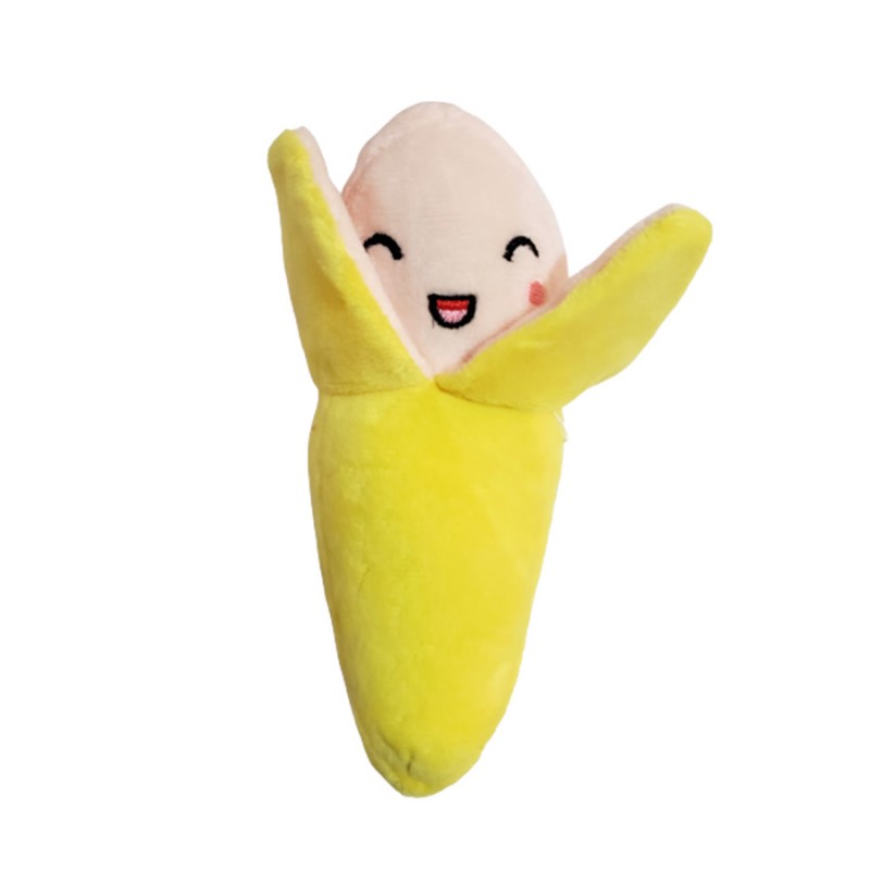 Pelúcia banana P cães e gatos brinquedo atacado pet shop - Image 3