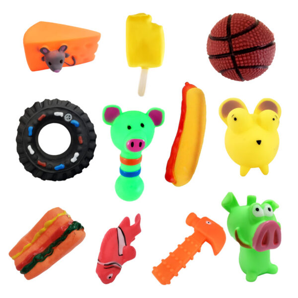 15101021631 Shopee2003 Kit 12 Brinquedos Pet Atacado Tamanhos P e M