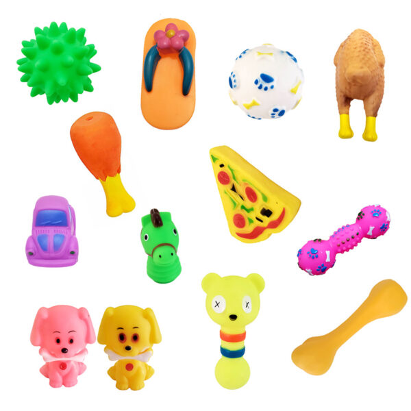 15101021642 Shopee2002 Kit 12 Brinquedos Pet Atacado Tamanhos P e M