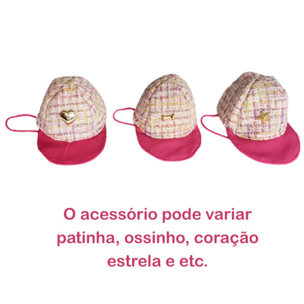 15106274033 Bone20para20cachorro20rosa20racas20pequenas20atacado20pet20shop20105 Boné para Cachorro Chapéu Pet Raças Pequenas Rosa Franxica