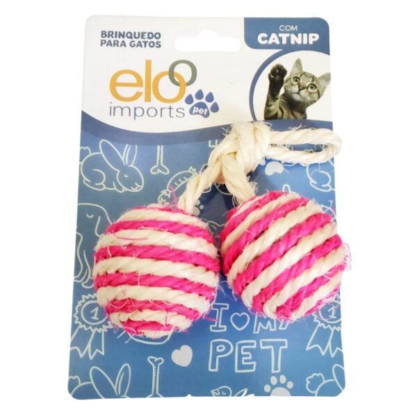 15191342175 bola de sisal e pena com catnip brinquedo gato atacado pet shop Bola Dupla Sisal Com Catnip Brinquedo Gato Atacado