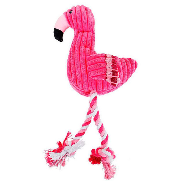 Pelúcia Flamingo Rosa com Som 35 cm Atacado Pet Shop - Image 4