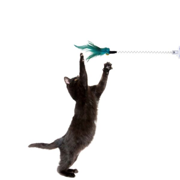 Brinquedo vara gato pena e ventosa - Image 3