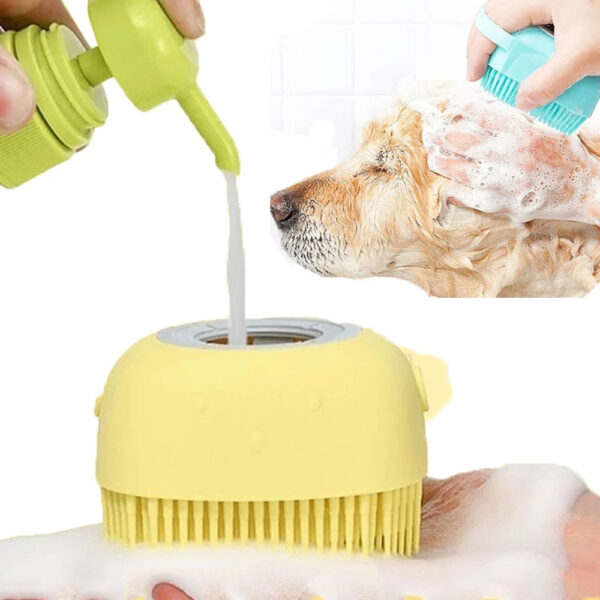 15212329444 H7d440b9122ba4a08a86383bd5e2bc1ebB Esponja Para Dar Banho em Cachorro Dispenser de Shampo para Cães