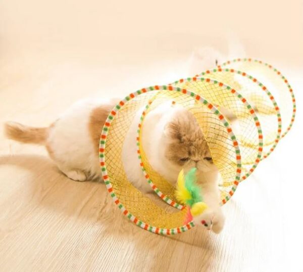 Túnel espiral brinquedo para gato 60 cm Atacado Pet - Image 2
