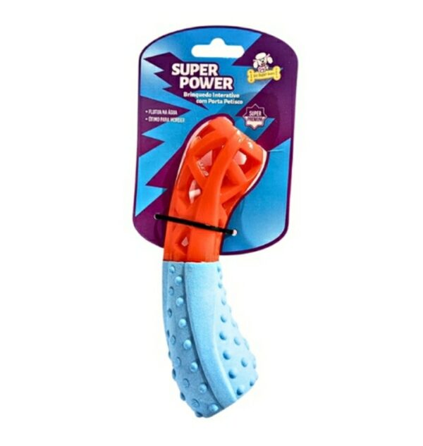 Brinquedo Interativo Vazado com Porta Petisco 19 cm Borracha Resistente