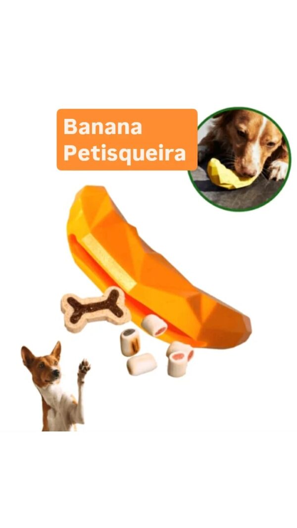 Fruta petisco brinquedo banana, pêra petisqueira p/ cachorro cores variadas - Image 2